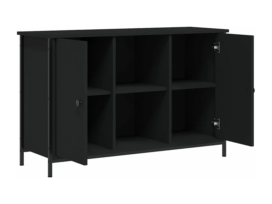 Meuble TV multimédia étagère bois marron 100 x 35 x 65 cm 02_0025521