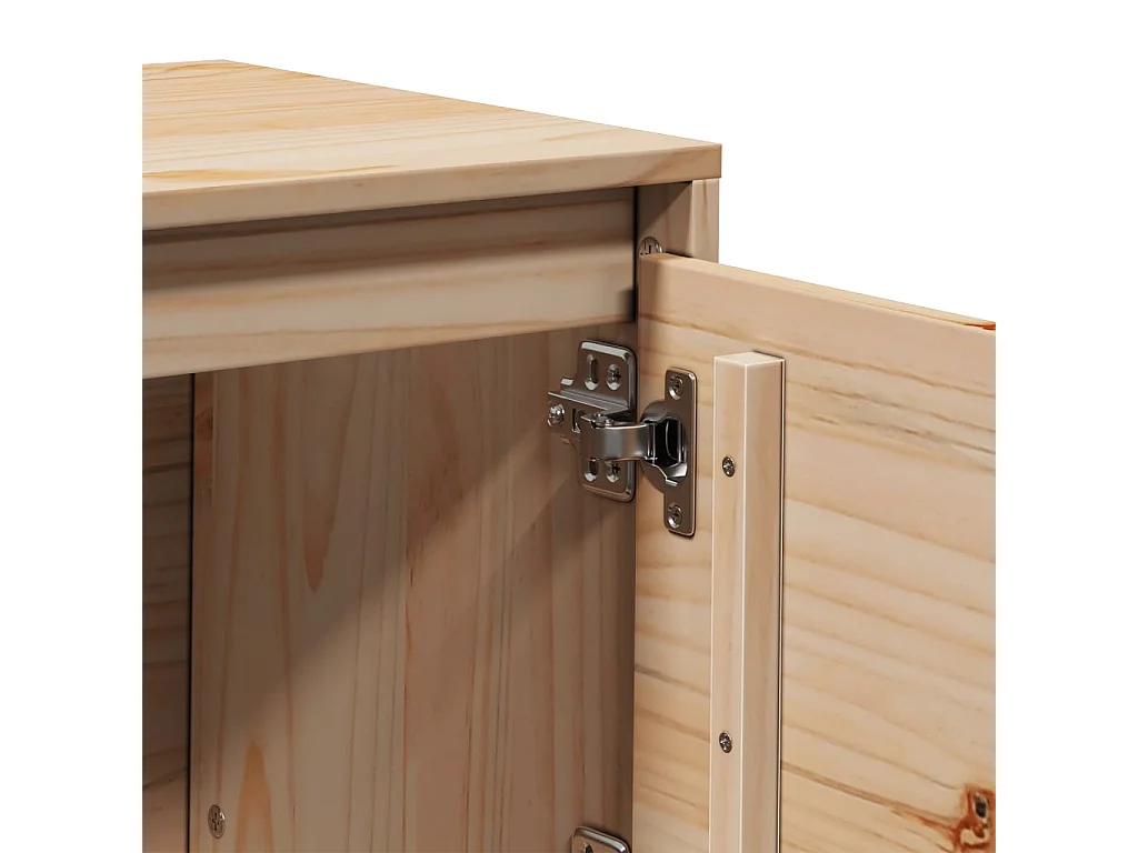 Móvel de TV multimídia prateleira de televisão televisão buffet sala de jantar sala de estar quarto 156 x 37 x 45 cm madeira maciça de pinho marrom 02_0026038