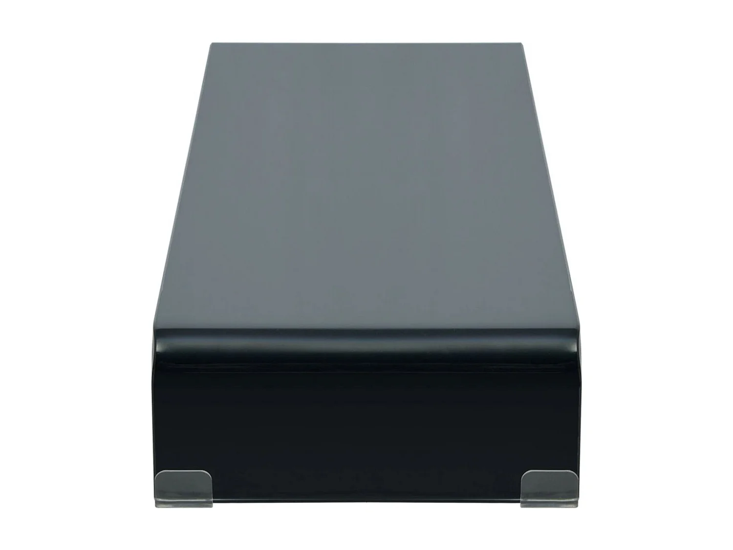 Móvel para TV aparador design prático suporte para monitor 110 cm vidro preto 2502224