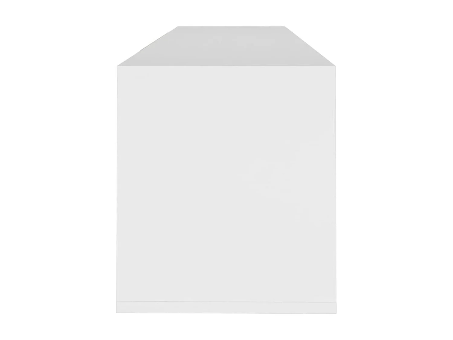 Mueble TV multimedia estantería para televisión buffet para televisión comedor salón dormitorio 120 x 30 x 40,5 cm madera contrachapada blanco 02_0025838