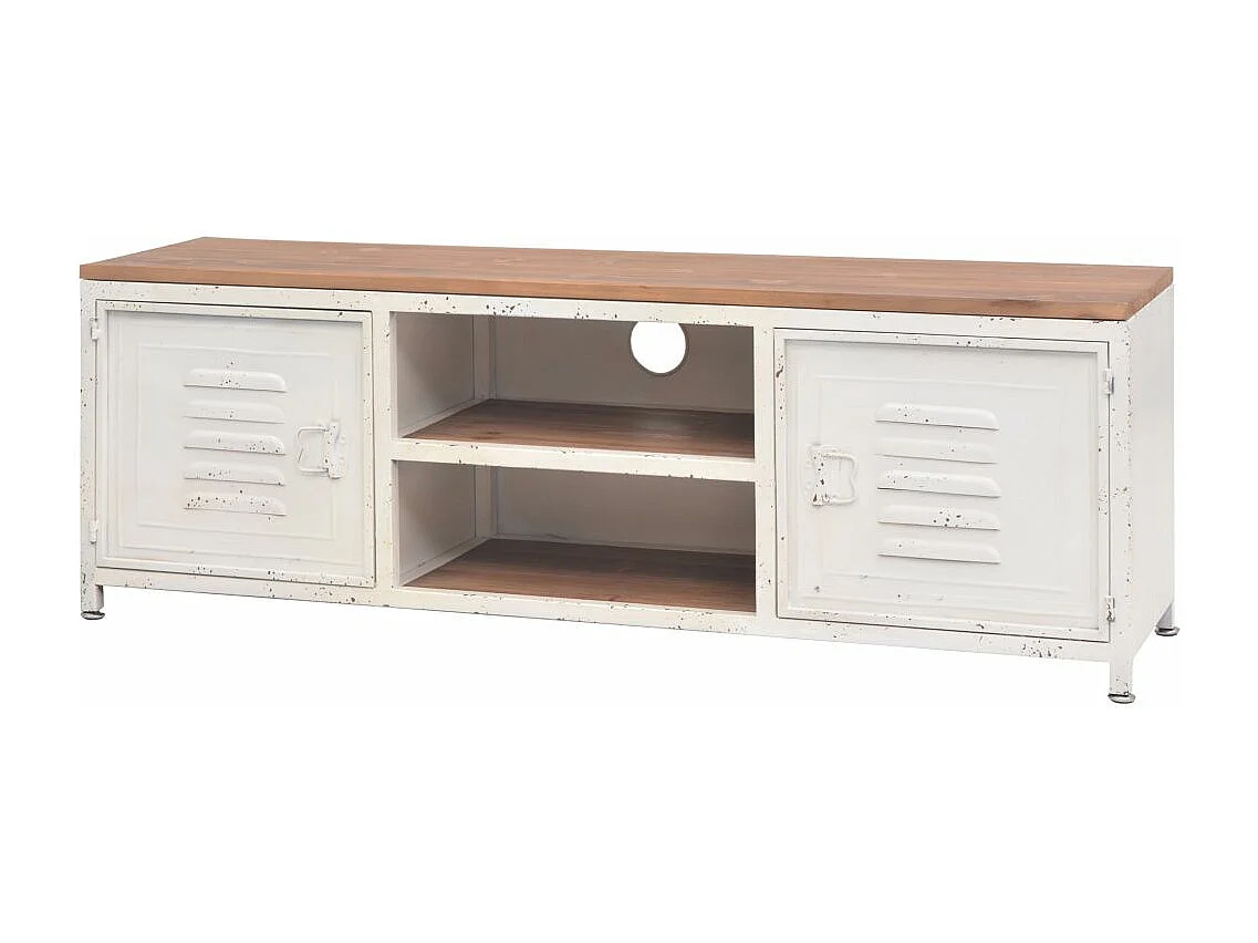 Mobile TV Buffet TV Mobile TV dal design pratico 120 cm bianco 2502292