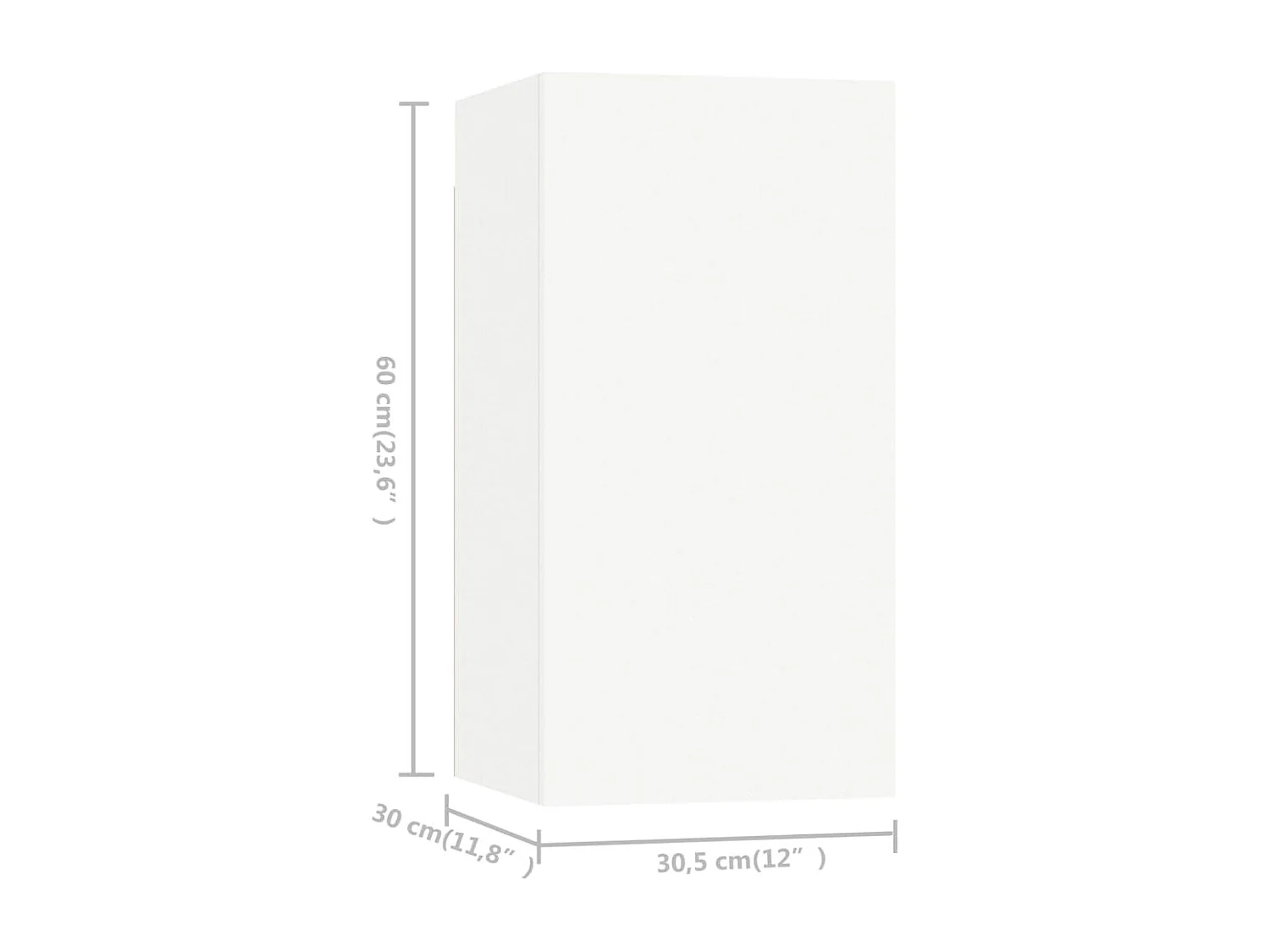 Ensemble de meubles armoire bois blanc 100 x 30 x 30 cm 02_0024349