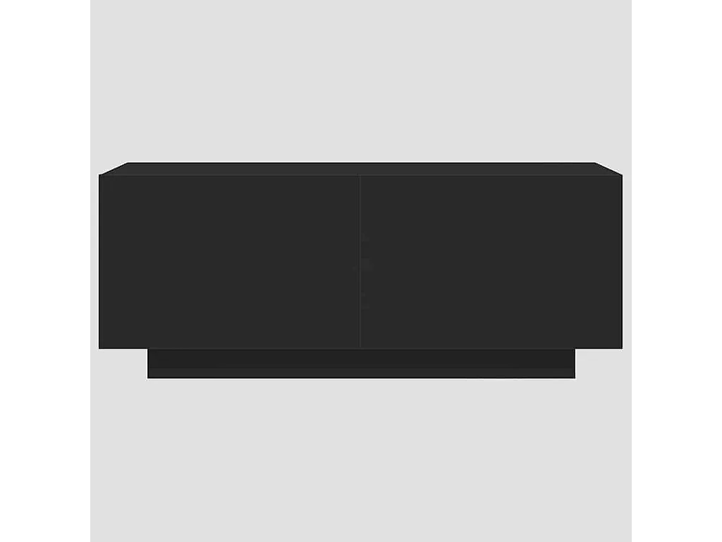 Meuble TV multimédia étagère noire 100 x 35 x 40 cm 02_0025482