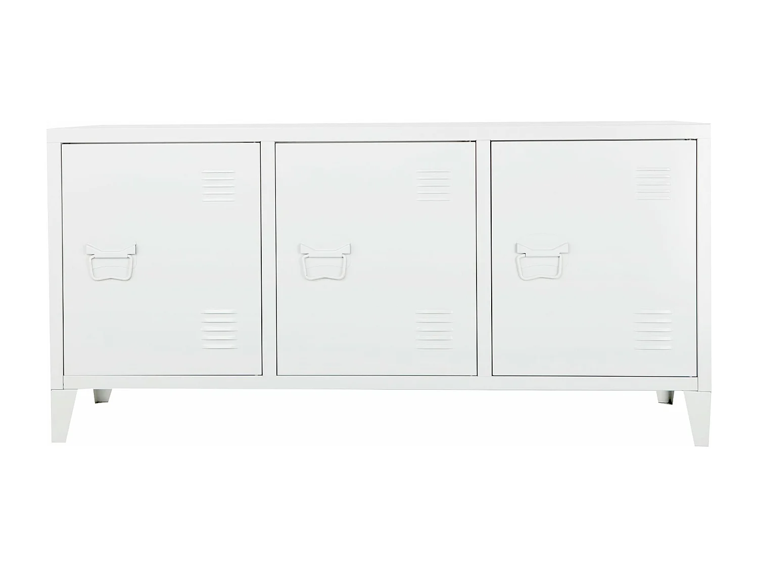 Mobile TV con 3 ante 58 x 113 x 40 cm bianco 03_0007764