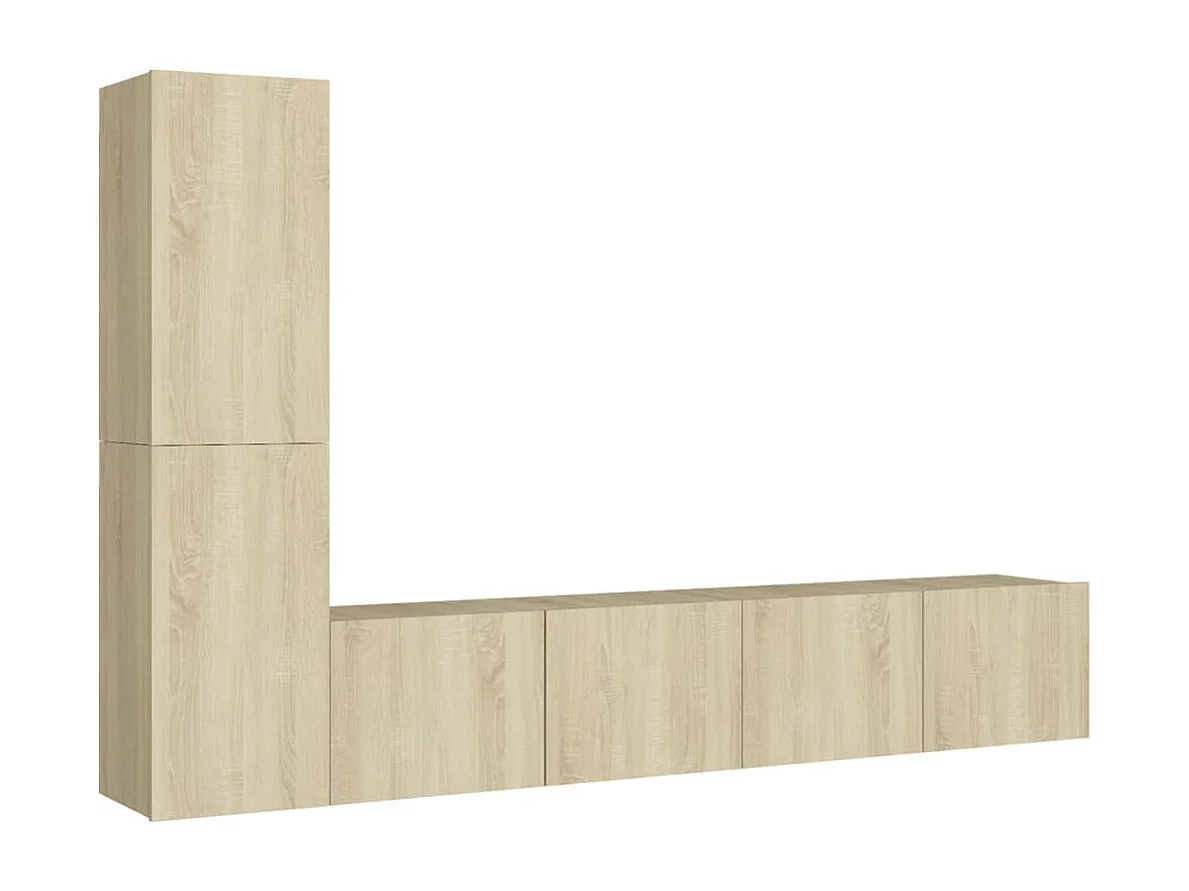 Ensemble de meubles armoire bois marron 80 x 30 x 30 cm 02_0024819