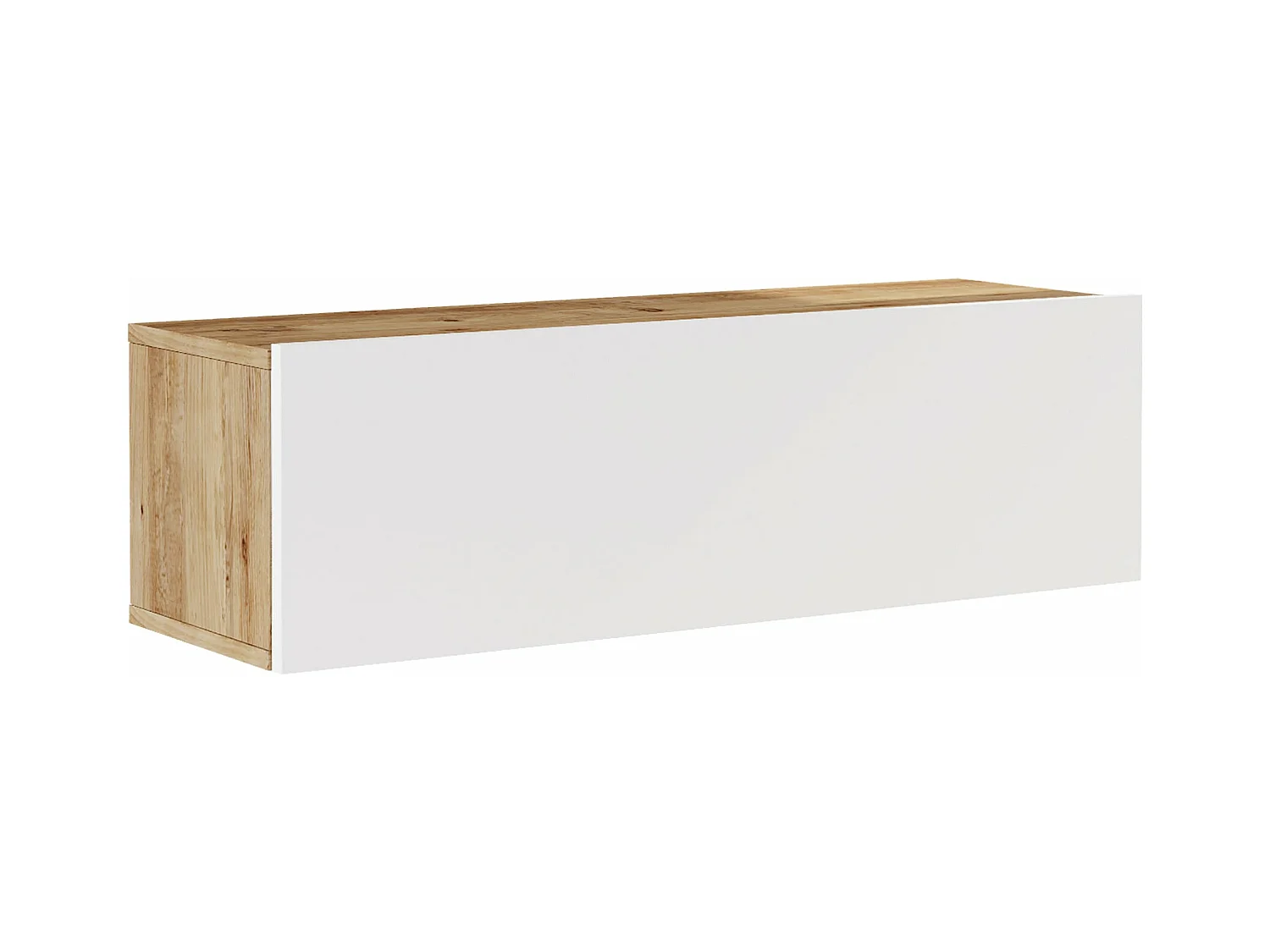 Meuble TV à porte beige 100 x 31.5 x 29.5 cm 03_0007793