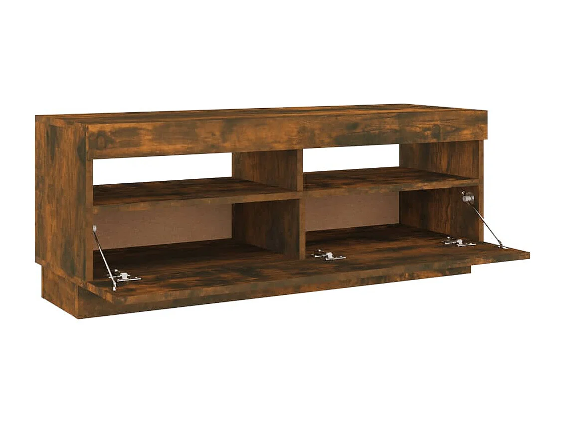 Meuble TV multimédia étagère marron 100 x 35 x 40 cm 02_0026712