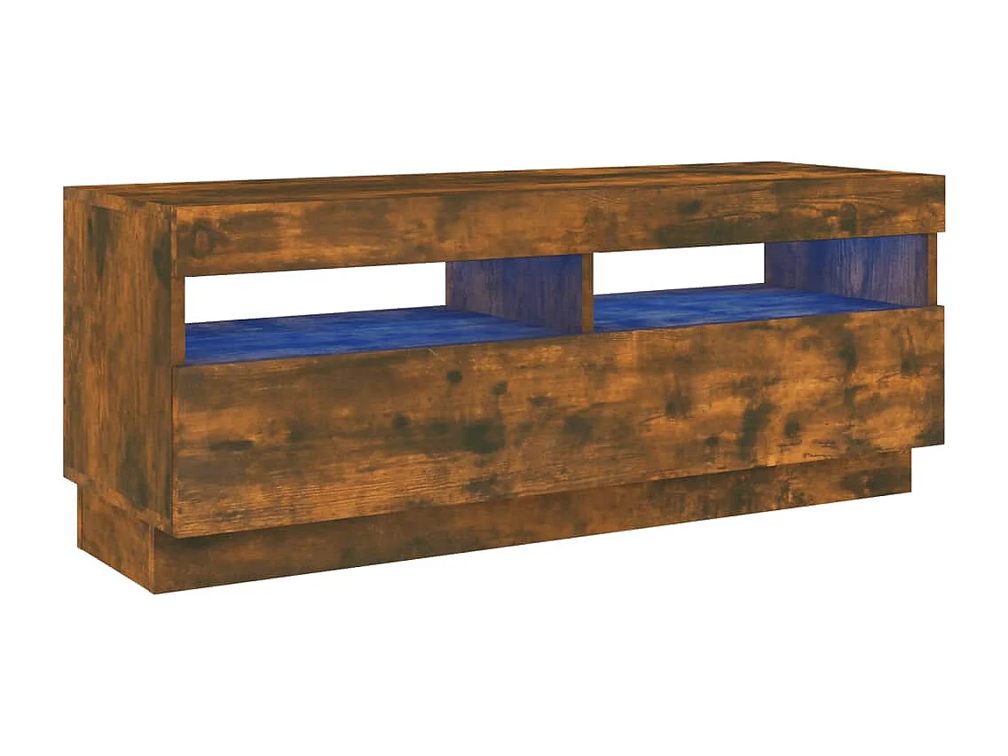 Meuble TV multimédia étagère marron 100 x 35 x 40 cm 02_0026712