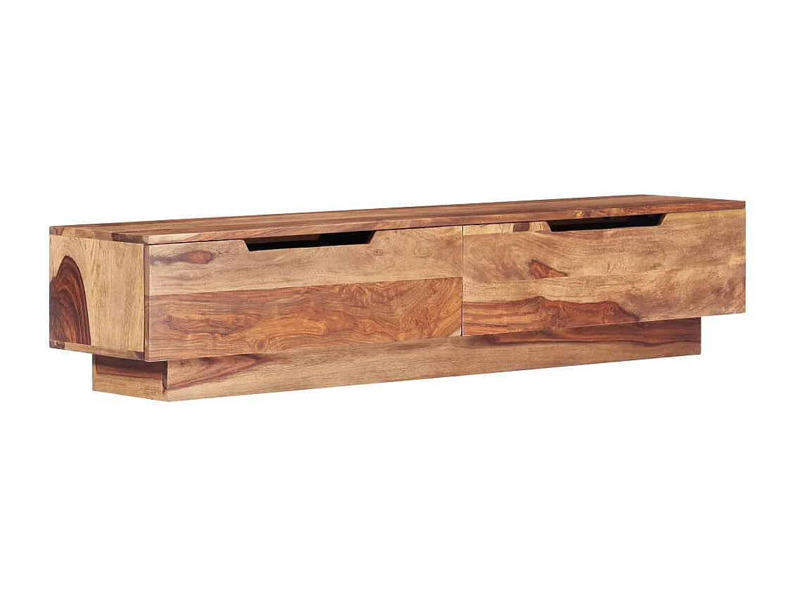 Pratico mobile porta TV/credenza di design 145 cm legno massello di sheesham 2502076