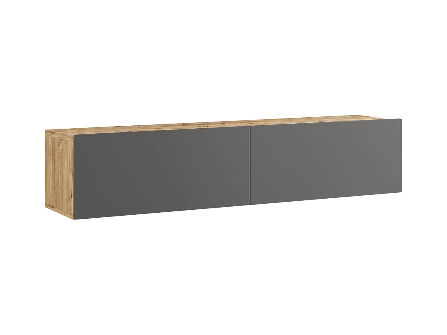 Meuble TV à 2 beige 140 x 31.5 x 29.5 cm 03_0007782