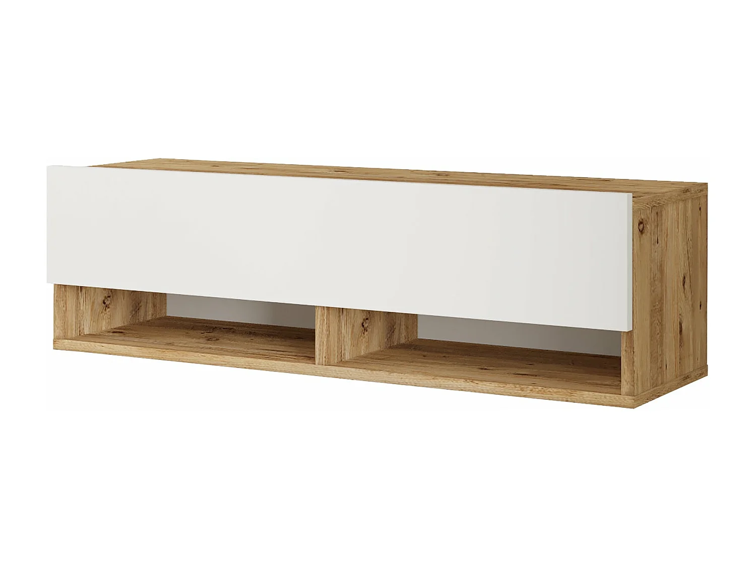 Meuble TV à porte beige 100 x 31.5 x 29.5 cm 03_0007780