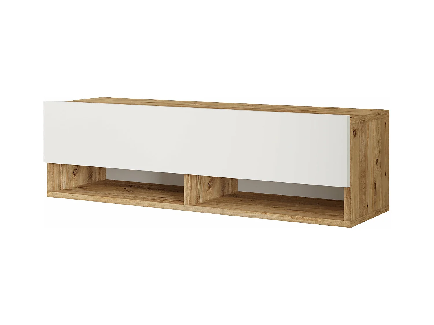Meuble TV à porte beige 100 x 31.5 x 29.5 cm 03_0007780