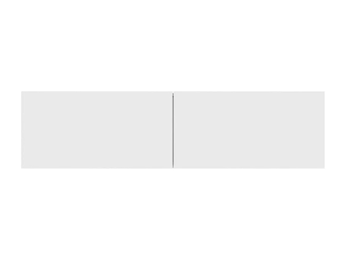 Mueble TV multimedia estantería para televisión buffet para televisión comedor salón dormitorio 120 x 30 x 30 cm madera contrachapada blanca 02_0025805