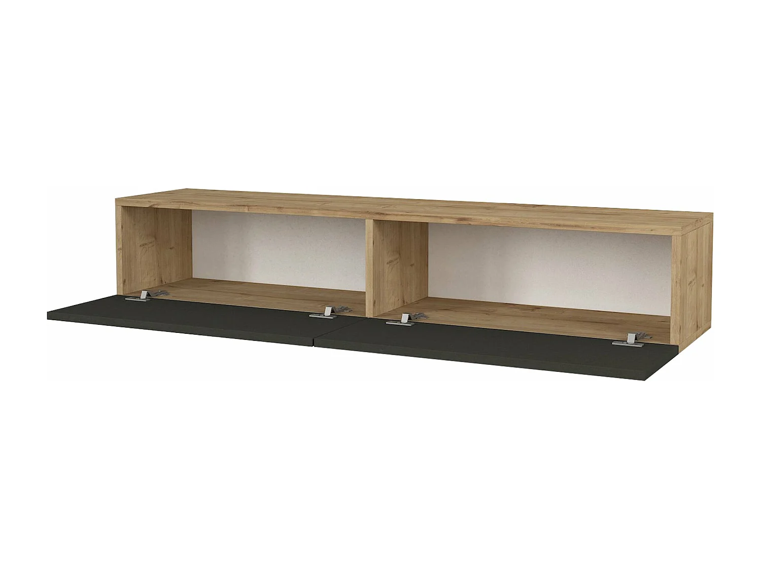 Mobile TV 135 x 31 x 25 cm effetto rovere e antracite 03_0007866