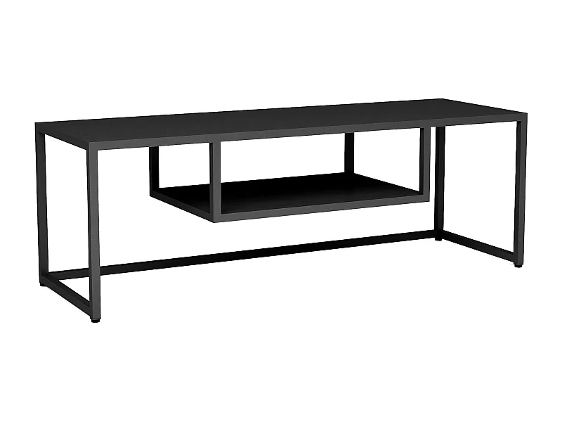 Mobile TV industriale senza tempo 120 x 40 x 40 cm nero 03_0007763