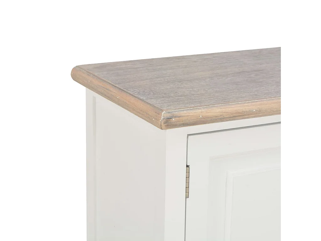 Meuble télé tv bois blanc 90 x 30 x 40 cm 2502117