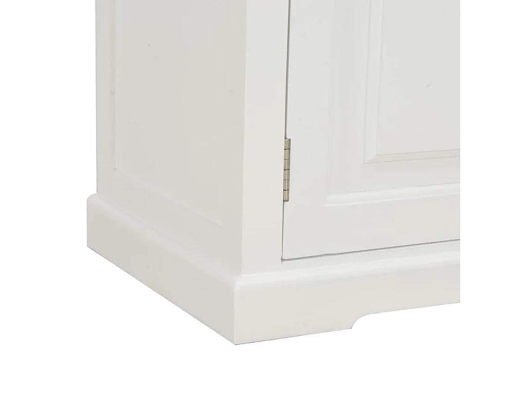 Meuble télé tv bois blanc 90 x 30 x 40 cm 2502117