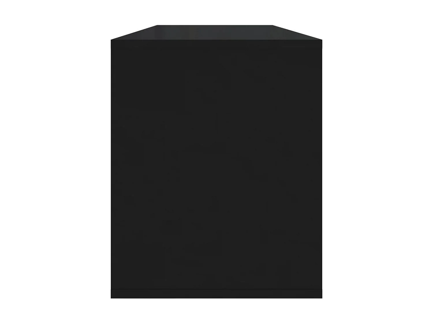 Móvel de TV multimídia prateleira de televisão televisão buffet sala de jantar sala de estar quarto 130 x 35 x 50 cm madeira trabalhada preta 02_0025894