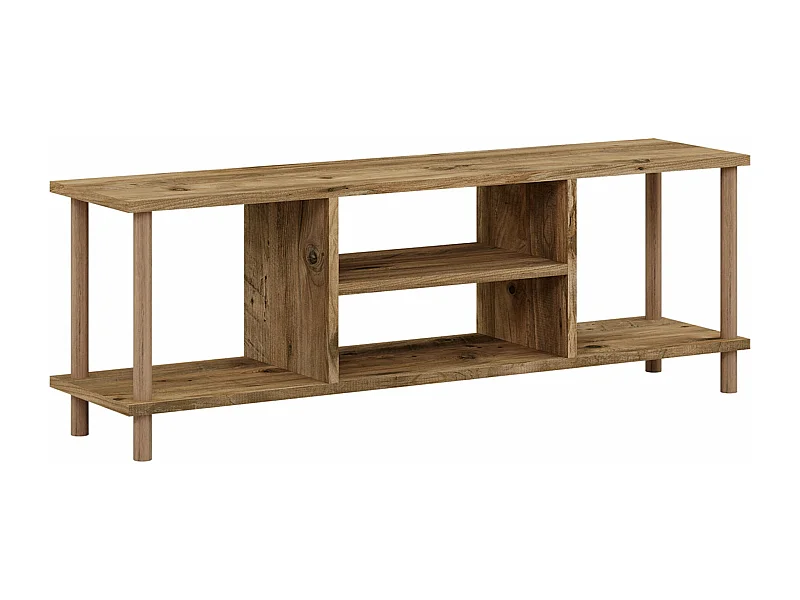 Meuble TV avec espace bois marron 120 x 29 x 43 cm 03_0007885