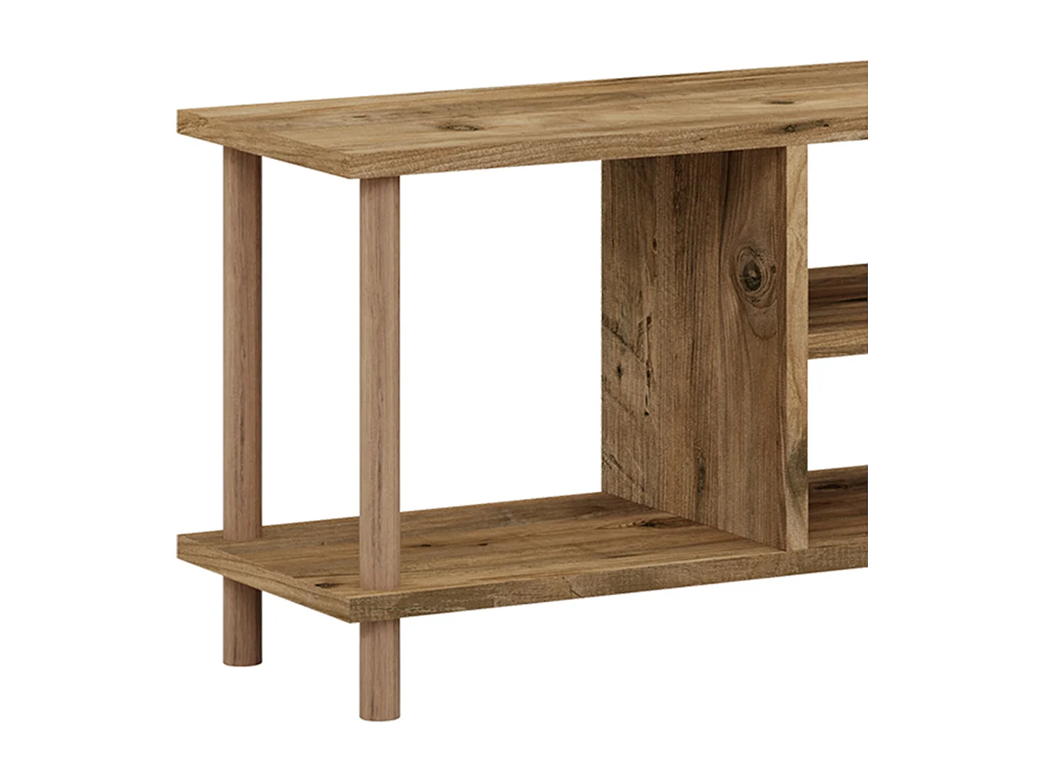 Meuble TV avec espace bois marron 120 x 29 x 43 cm 03_0007885