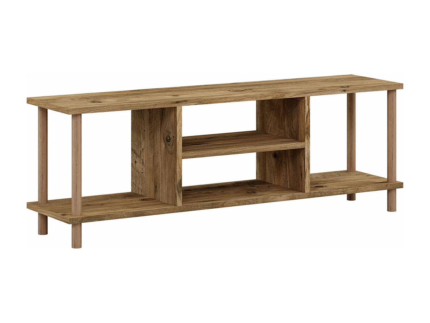 Meuble TV avec espace bois marron 120 x 29 x 43 cm 03_0007885