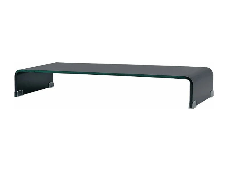 Móvel de TV Buffet de TV design prático suporte de televisão para monitor 90 cm vidro preto 2502232