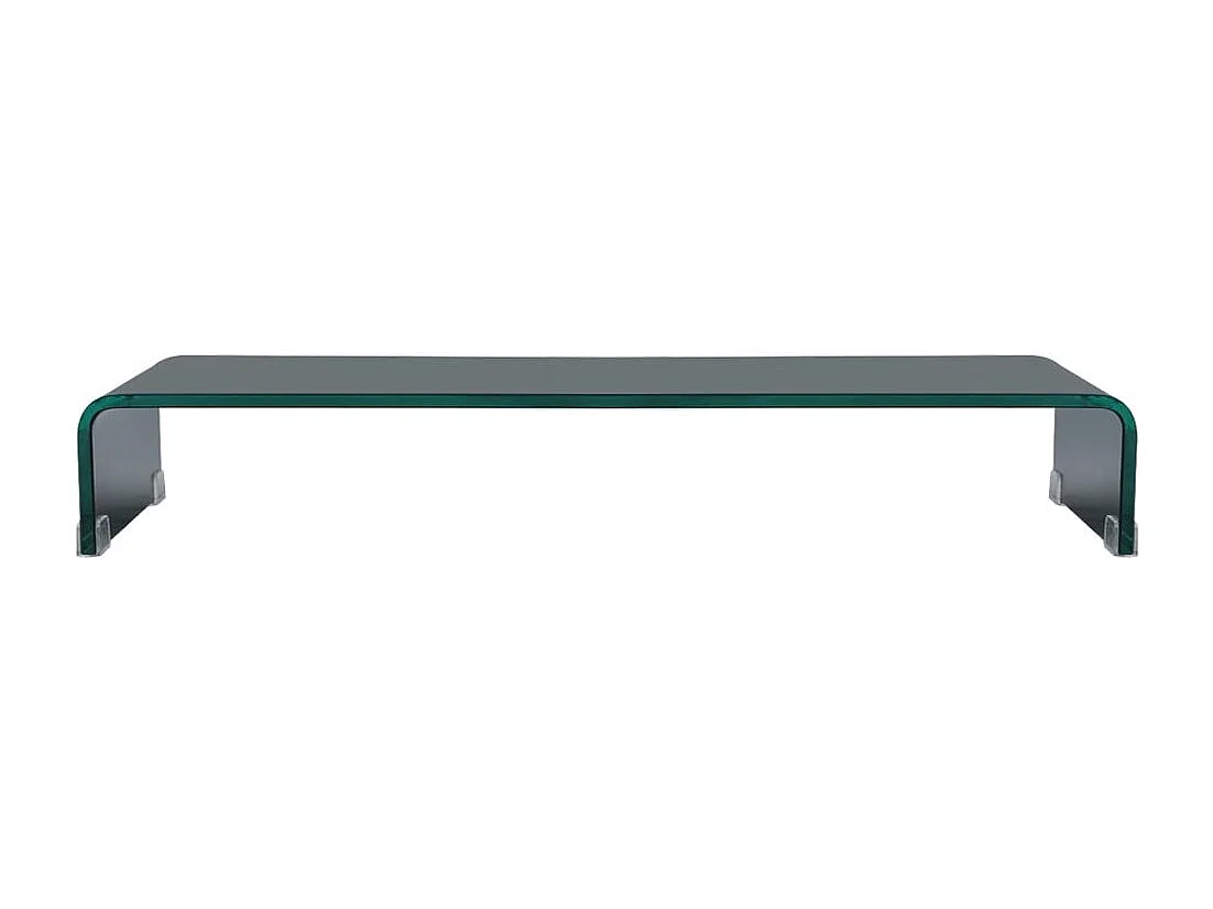 Mobile TV credenza design pratico supporto per monitor 90 cm vetro nero 2502232
