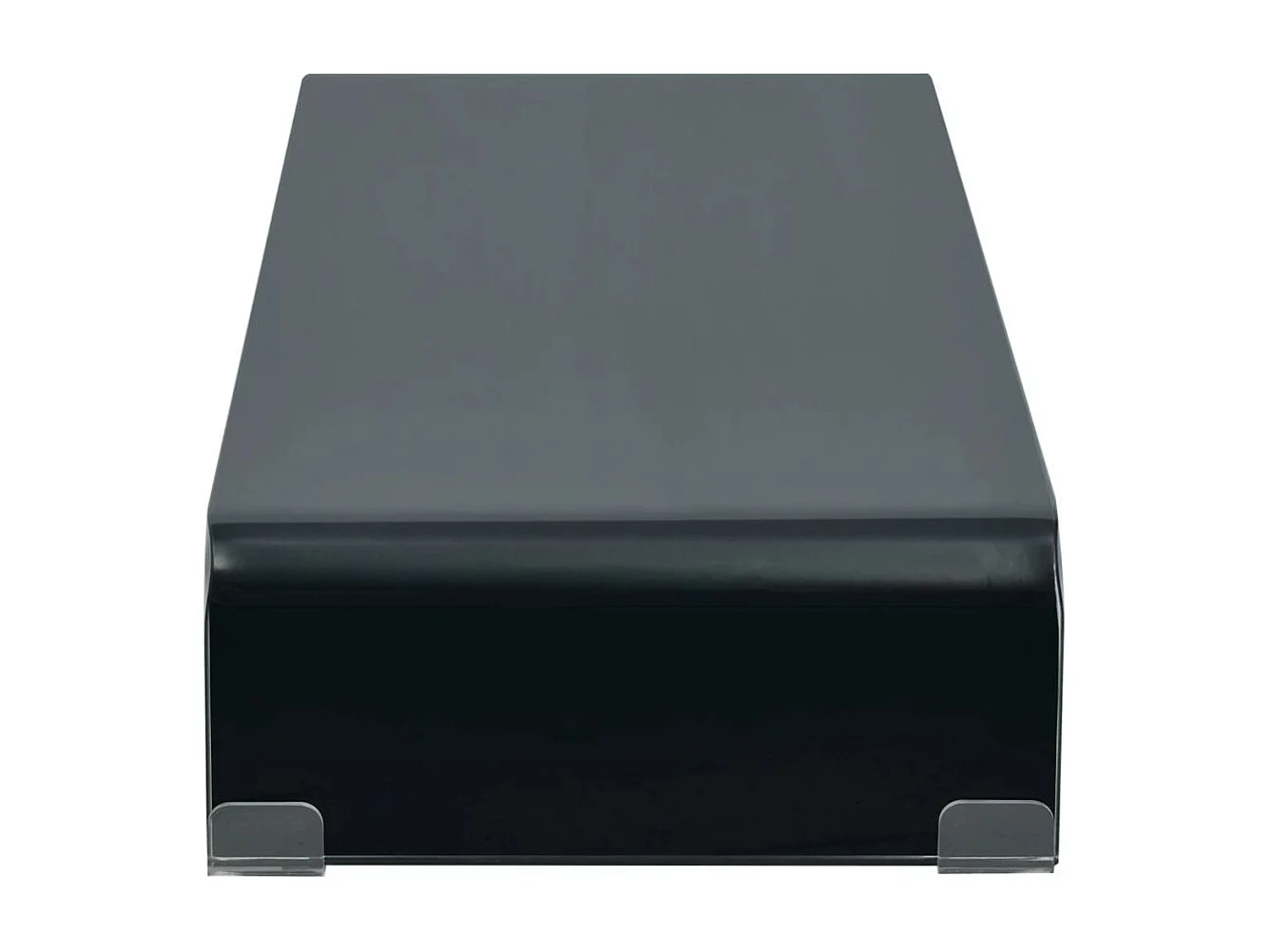 Mobile TV credenza design pratico supporto per monitor 90 cm vetro nero 2502232