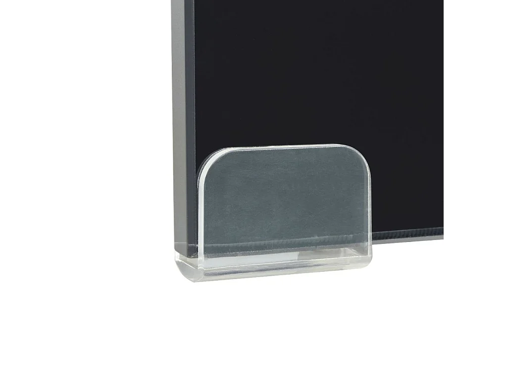 Mobile TV credenza design pratico supporto per monitor 90 cm vetro nero 2502232