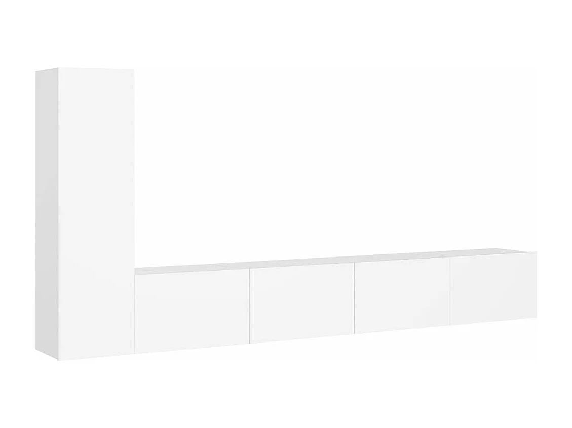 Ensemble de meubles armoire bois blanc 100 x 30 x 30 cm 02_0024467