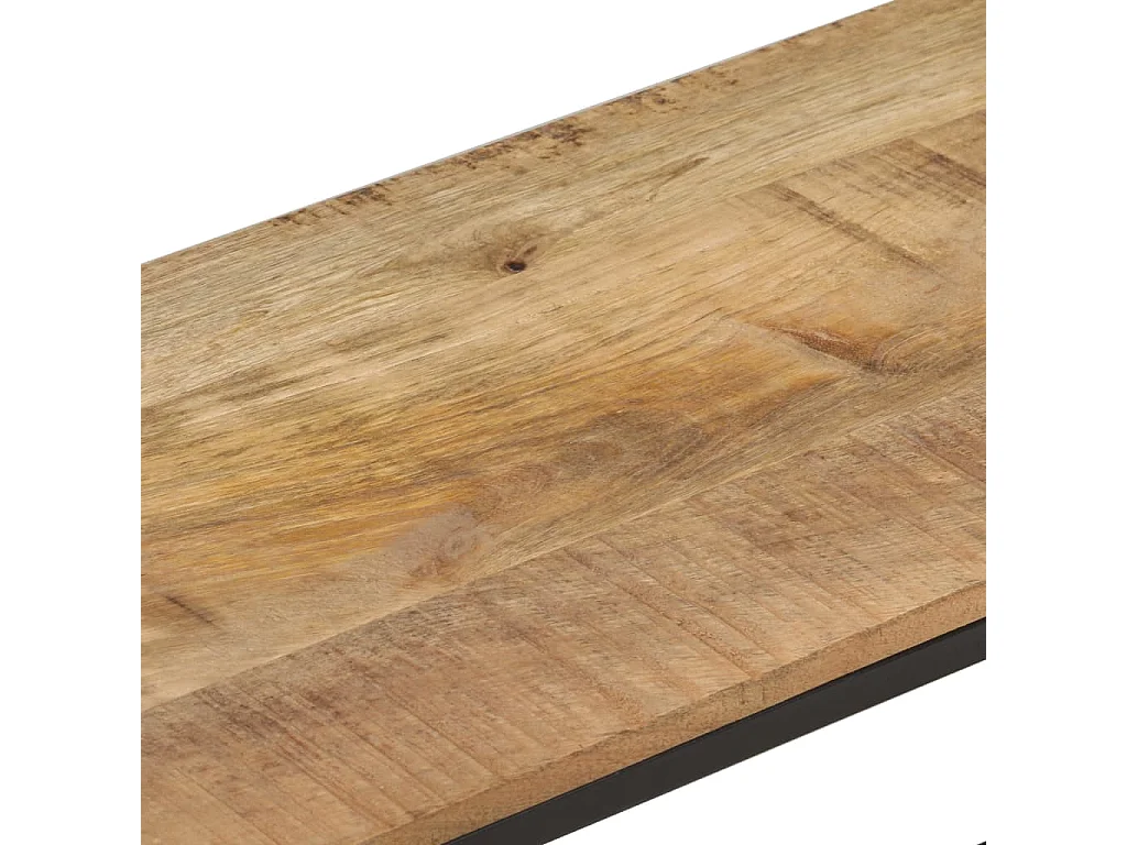 Mueble TV multimedia estantería para televisión buffet para televisión comedor salón dormitorio 180 x 30 x 50 cm madera de mango en bruto marrón 02_0026089