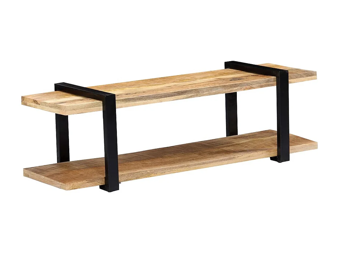 Meuble télé tv bois marron 130 x 40 x 40 cm 2502035