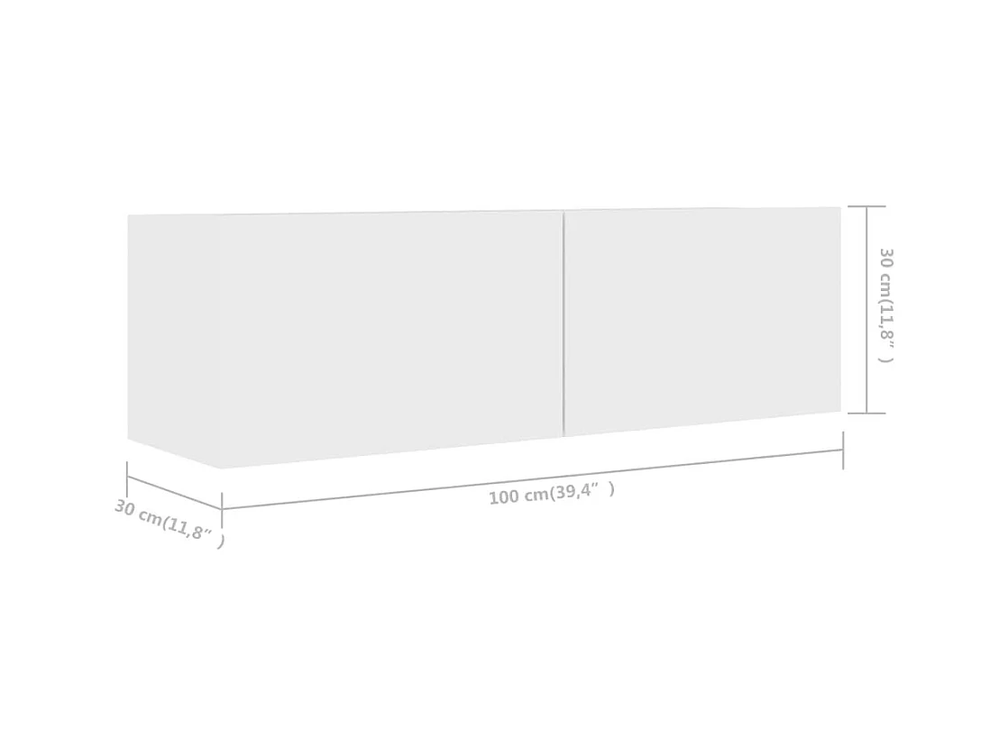 Ensemble de meubles armoire bois blanc 100 x 30 x 30 cm 02_0025152
