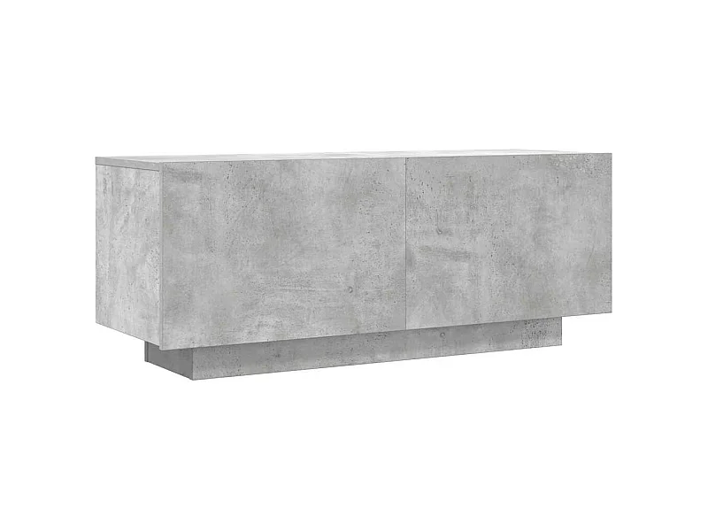 Móvel de TV multimídia prateleira de televisão televisão buffet sala de jantar sala de estar quarto 100 x 35 x 40 cm madeira trabalhada cinza 02_0025490