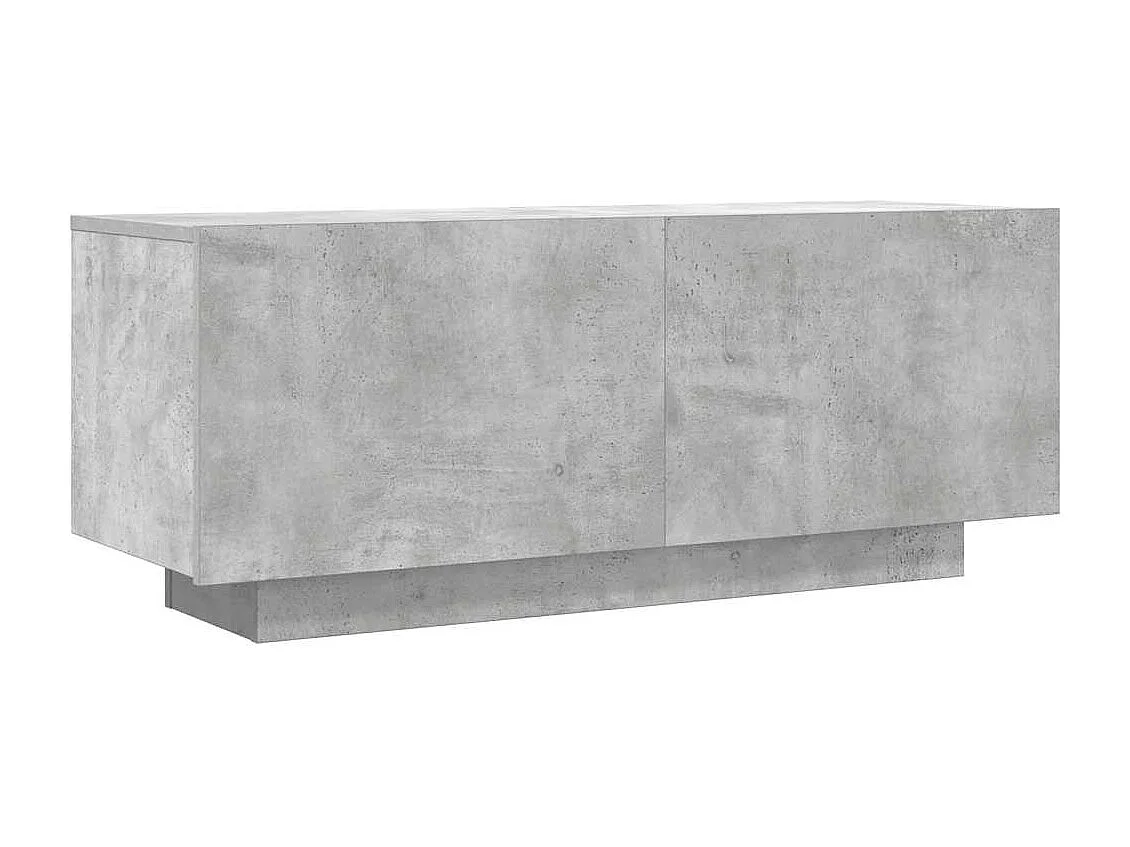 Móvel de TV multimídia prateleira de televisão televisão buffet sala de jantar sala de estar quarto 100 x 35 x 40 cm madeira trabalhada cinza 02_0025490