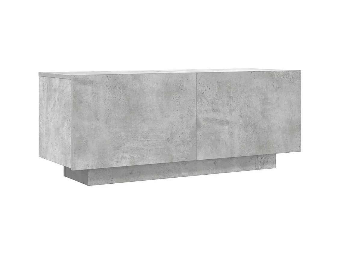 Meuble TV multimédia étagère bois marron 100 x 35 x 40 cm 02_0025490