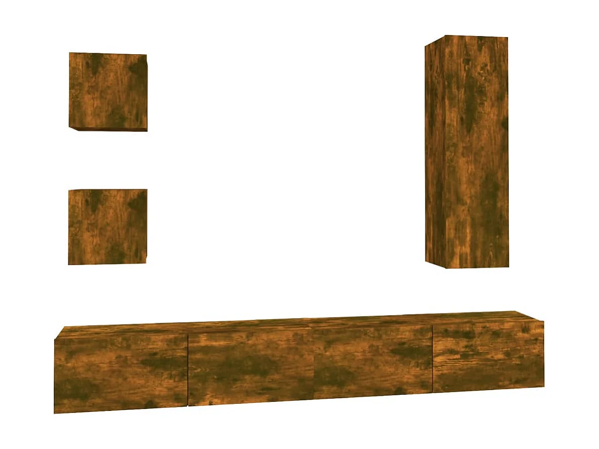 Ensemble de meubles armoire bois marron 100 x 30 x 30 cm 02_0024955