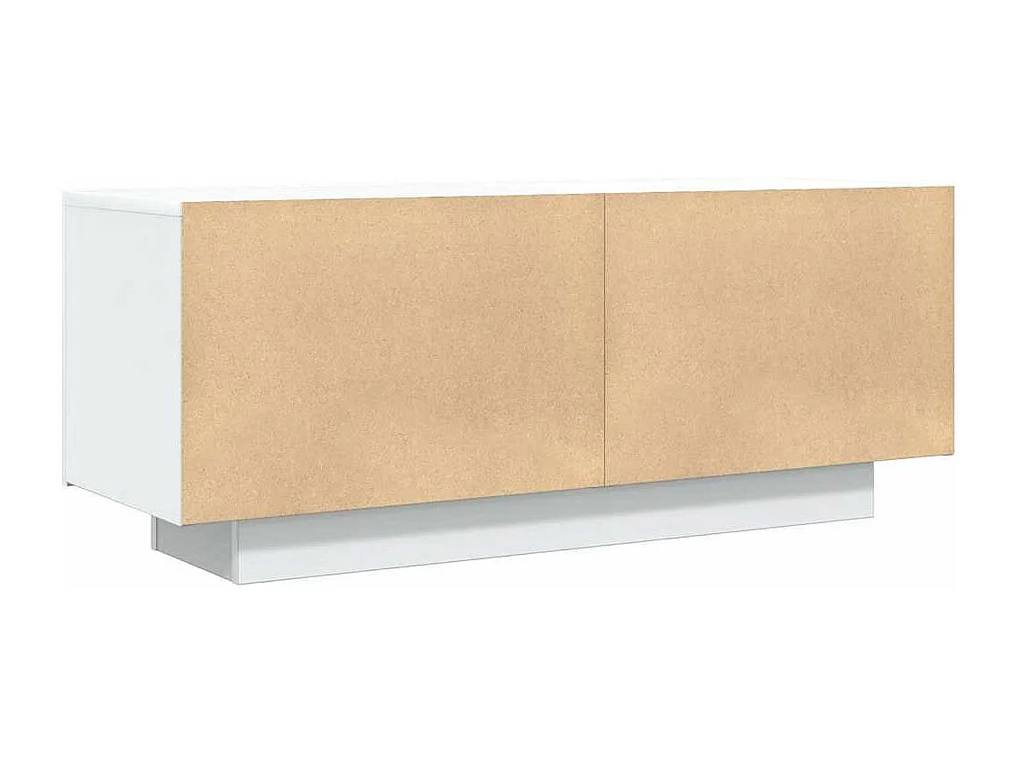 Meuble TV multimédia étagère blanc 100 x 35 x 40 cm 02_0025481