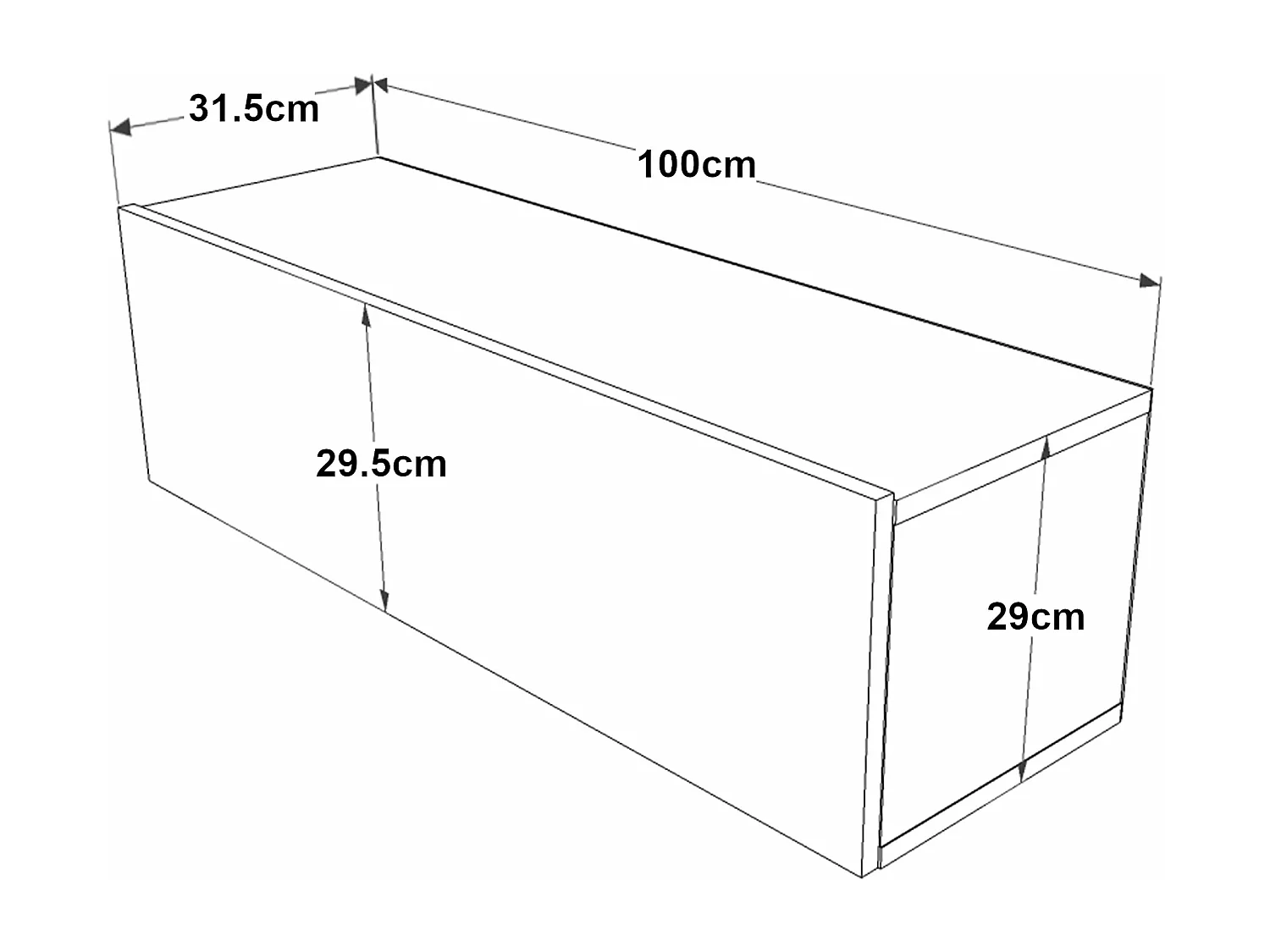 Móvel de TV com porta 29,5 x 100 x 31,5 cm efeito carvalho rústico 03_0007792