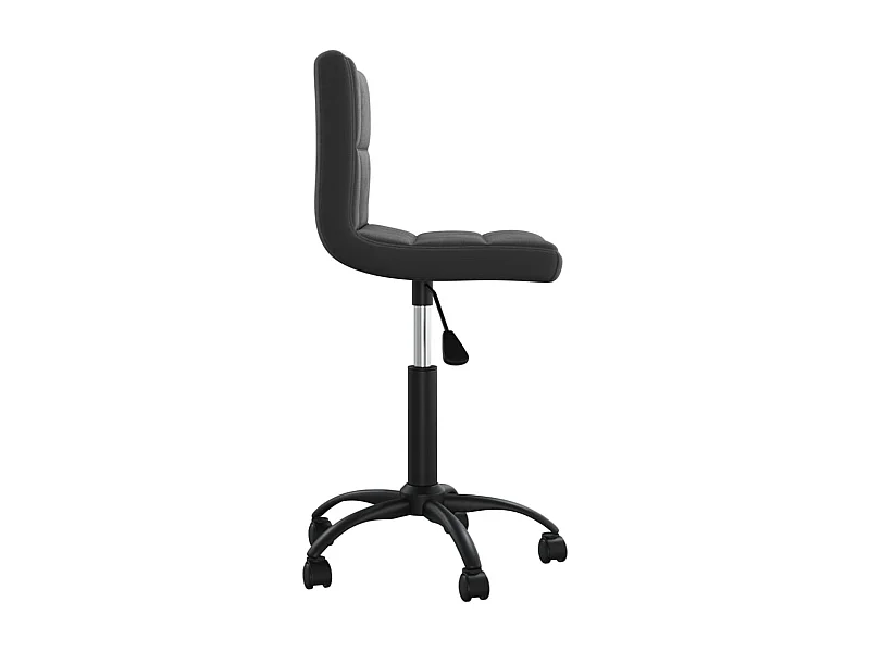 Silla sillón asiento giratorio ordenador oficina estudio terciopelo negro 02_0024165