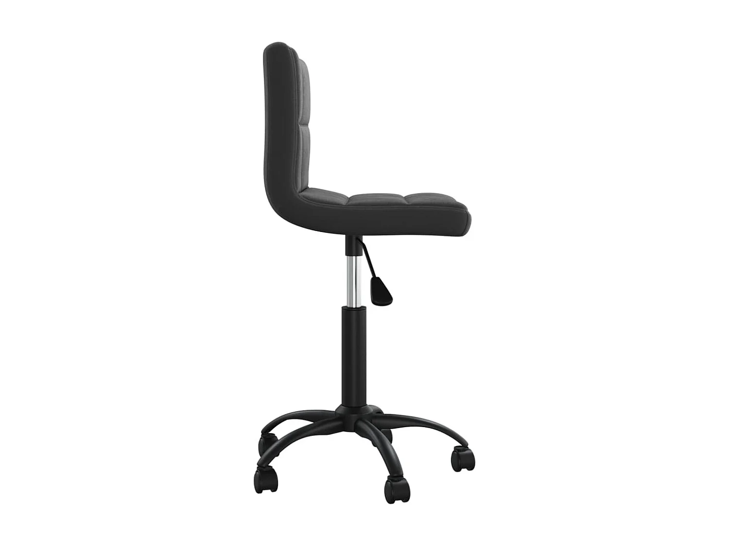 Silla sillón asiento giratorio ordenador oficina estudio terciopelo negro 02_0024165