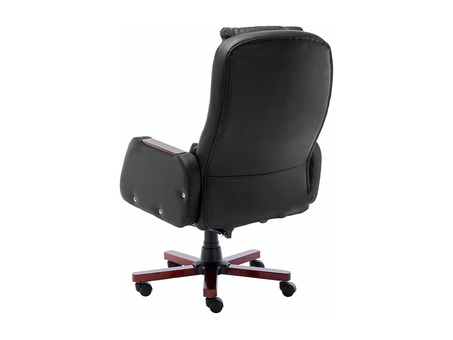 Silla sillón ordenador oficina asiento masaje estudio negro polipiel 02_0024017