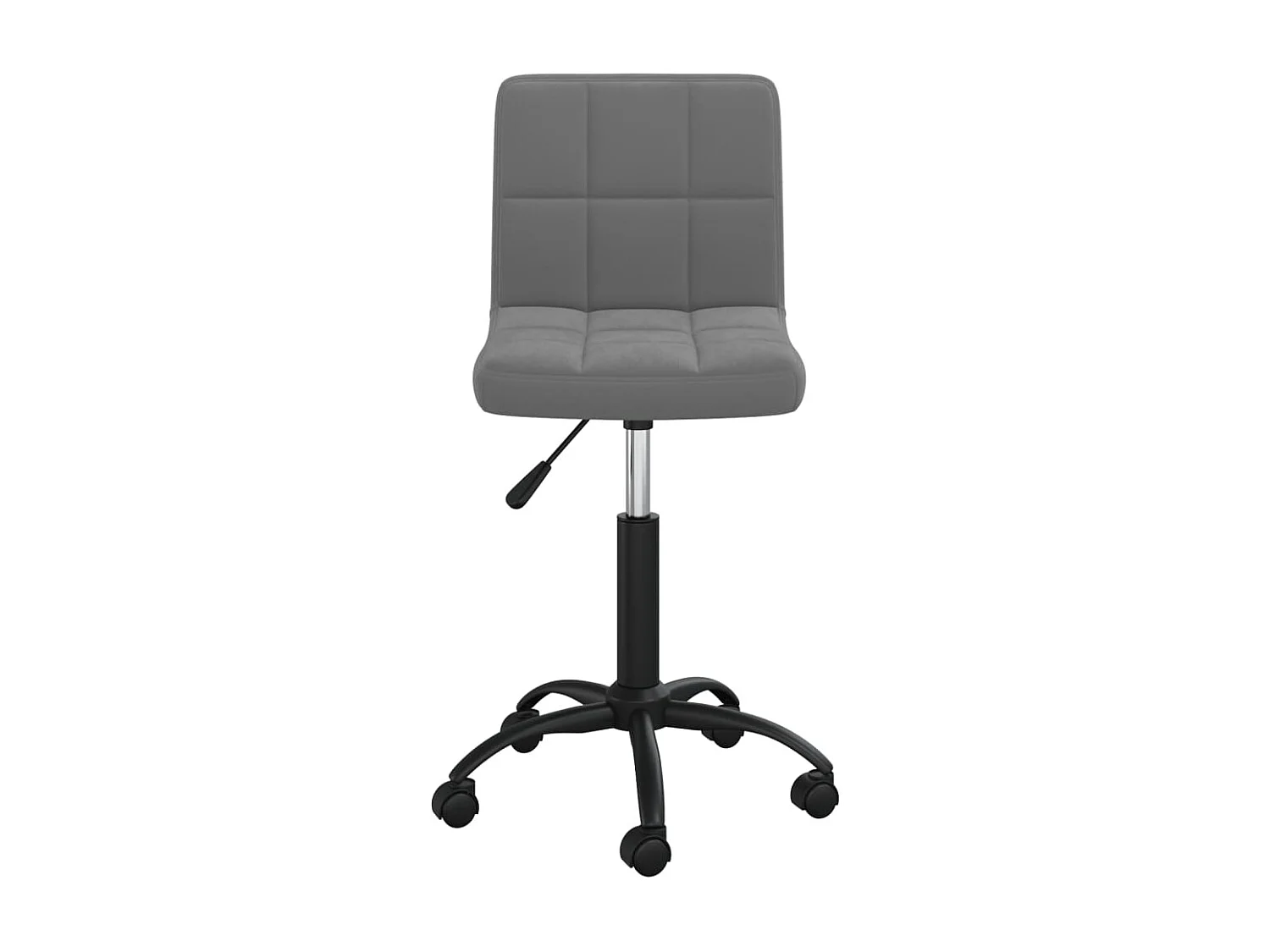 Silla sillón asiento giratorio ordenador oficina estudio terciopelo gris oscuro 02_0024134