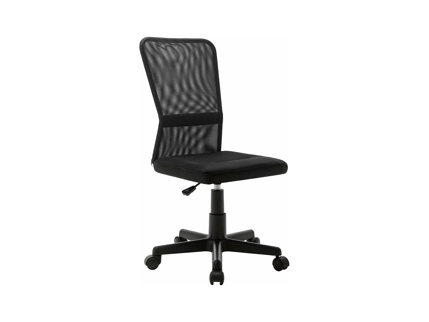 Chaise fauteuil siège de tissu noire 44 x 52 x 100 cm 02_0024036