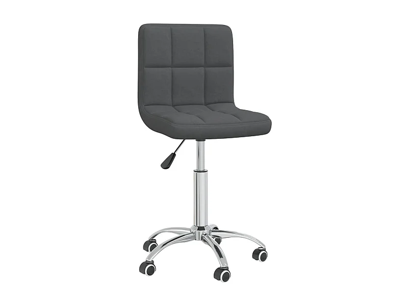 Silla sillón asiento giratorio oficina ordenador estudio tela gris oscuro 02_0024128
