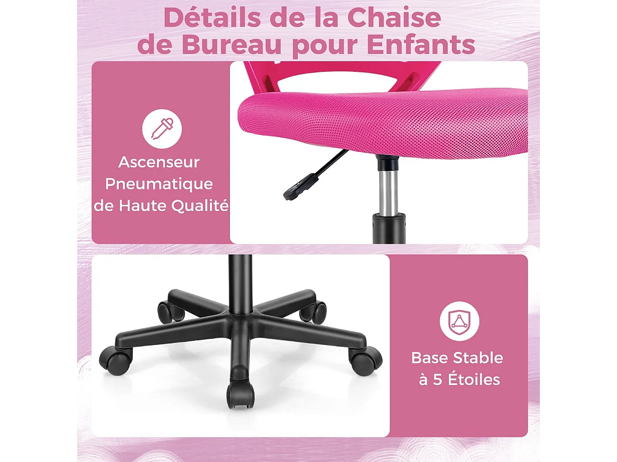 Chaise de bureau pivotante 54 x 54 x 89 cm 20_0008081