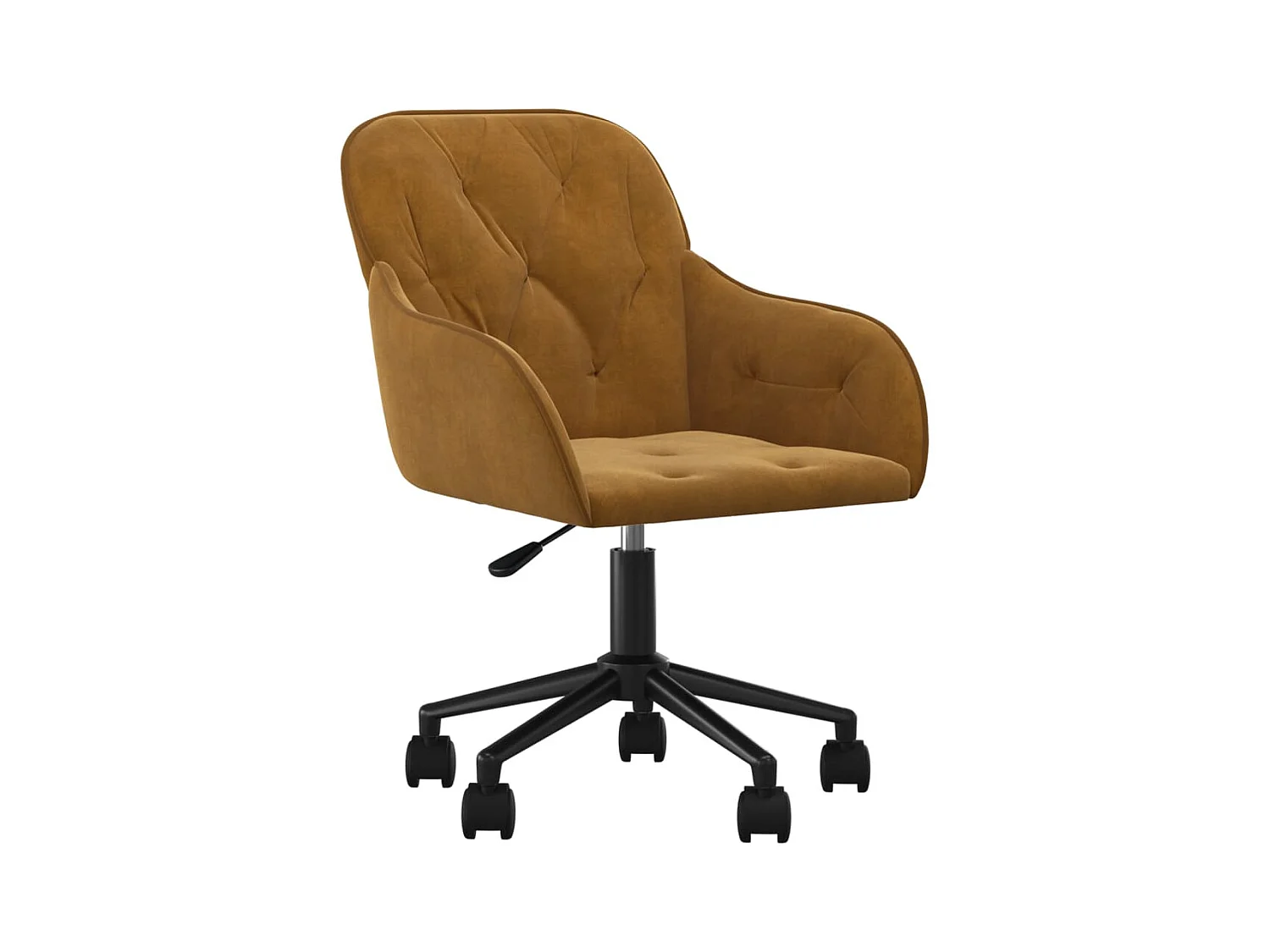 Chaise fauteuil siège pivotante marron 56 x 61 x 78 cm 02_0024147