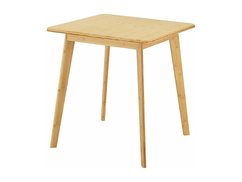Mesa de jantar quadrada para 2 pessoas 75 x 70 x 70 cm bambu 03_0008698