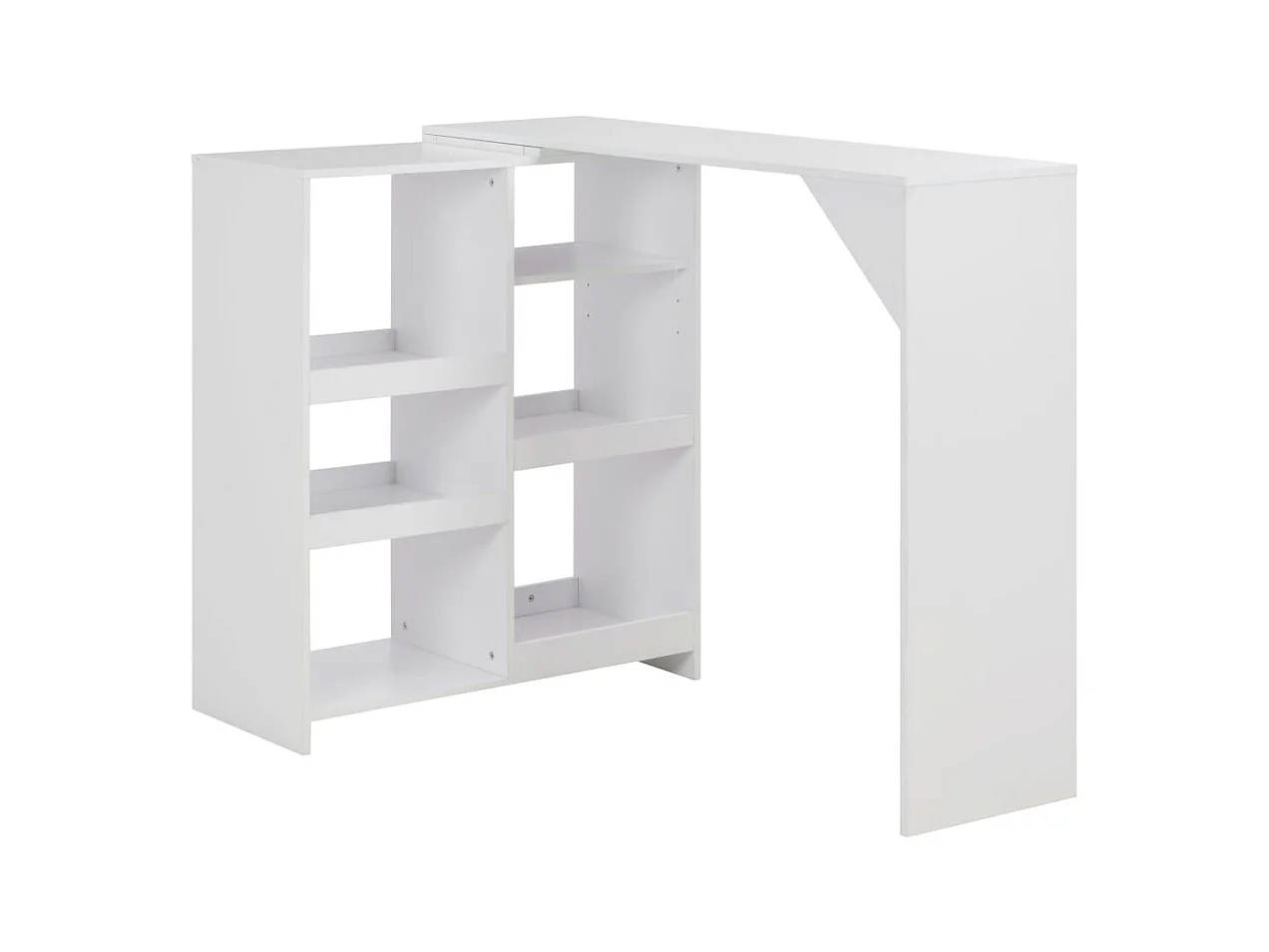 Table haute mange debout blanche 138 x 40 x 120 cm 0902045
