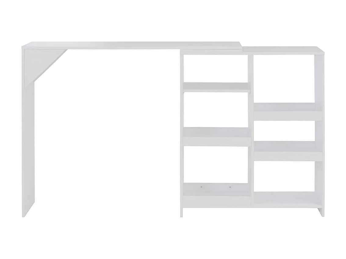 Table haute mange debout blanche 138 x 40 x 120 cm 0902045